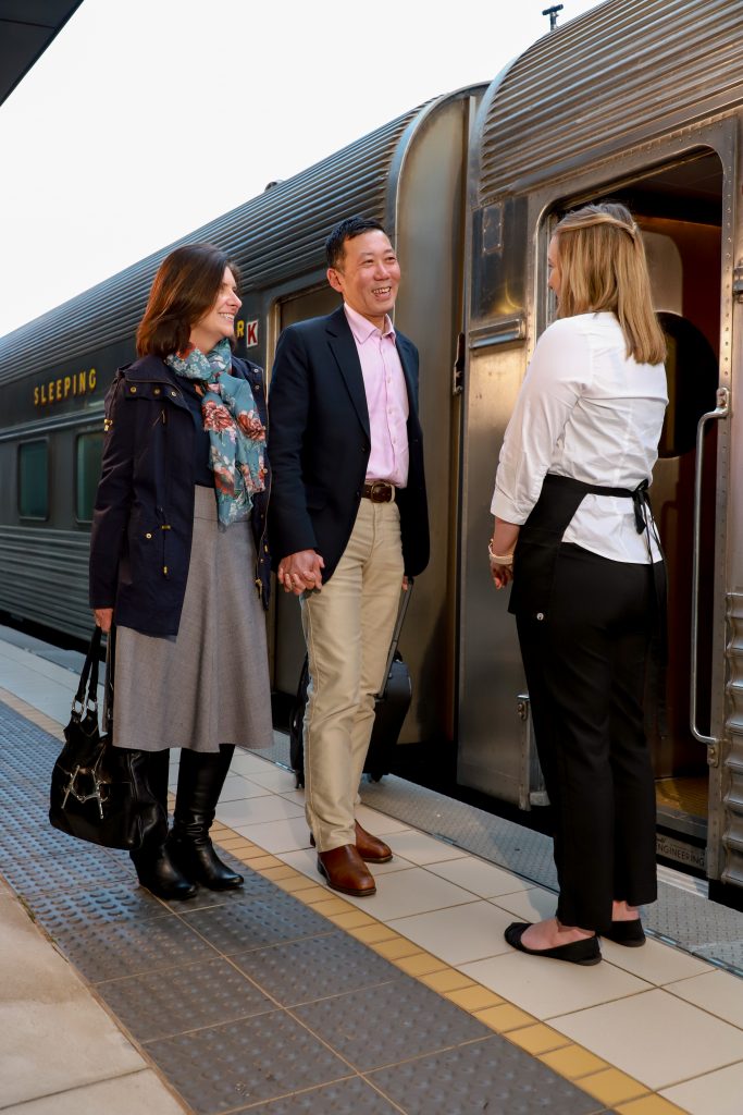 Kerry and Ray welcome to the train